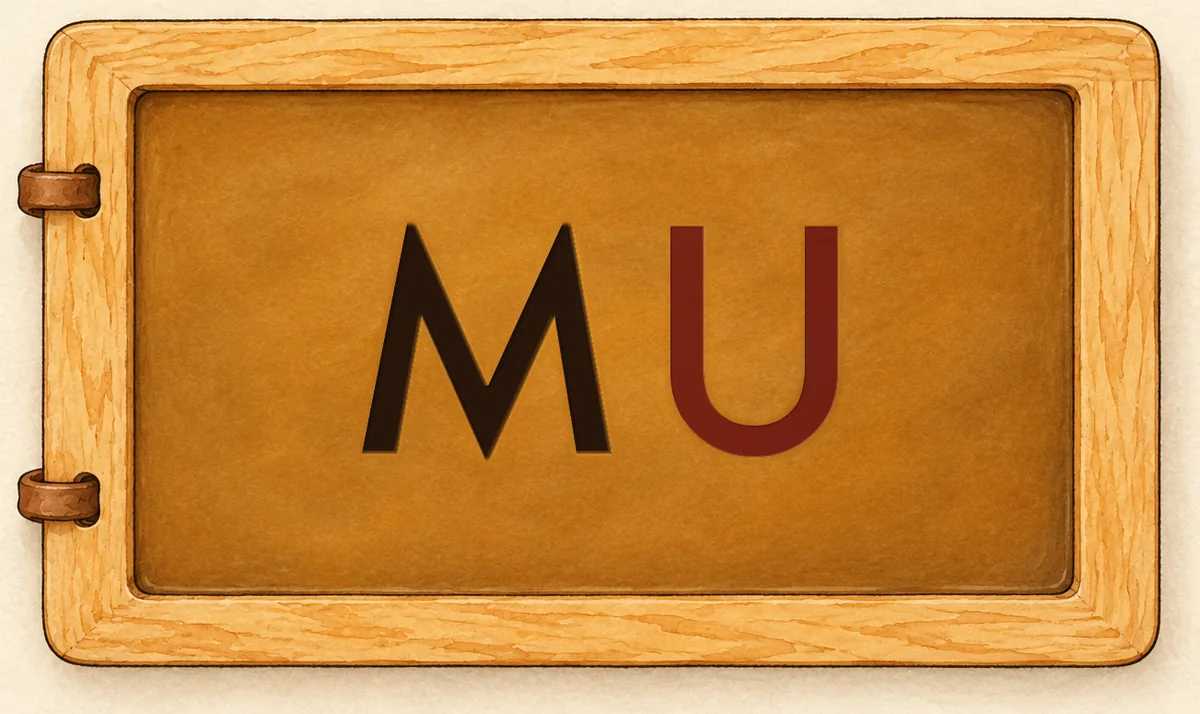 Na tabliczce: MU