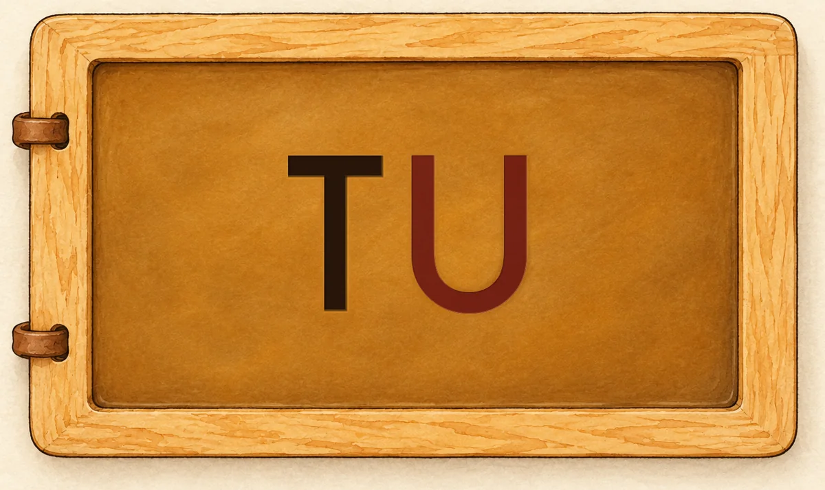 Na tabliczce: TU